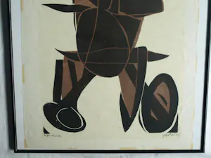 Jan van der Zee - Ingelijste houtsnede , Zonder titel – Lijst, 92 x 62 cm - 1964 kopen? Bied vanaf 1!