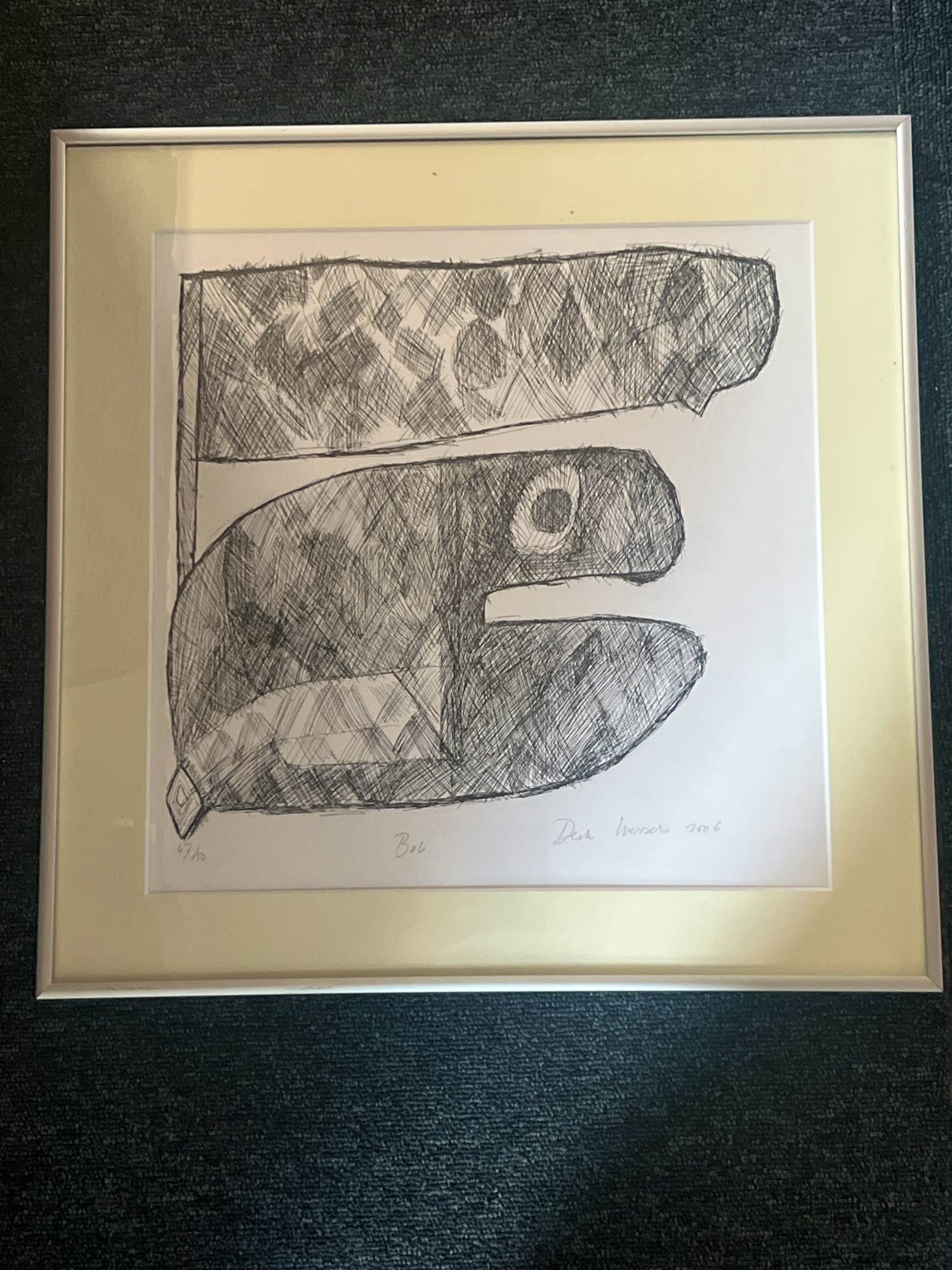 Derk Wessels - Zeefdruk van Derk Wessels, titel "Bob", 2006 kopen? Bied vanaf 50!