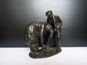 Siem Wardenaar - Brons "de aardappelrapers" kopen? Bied vanaf 220!