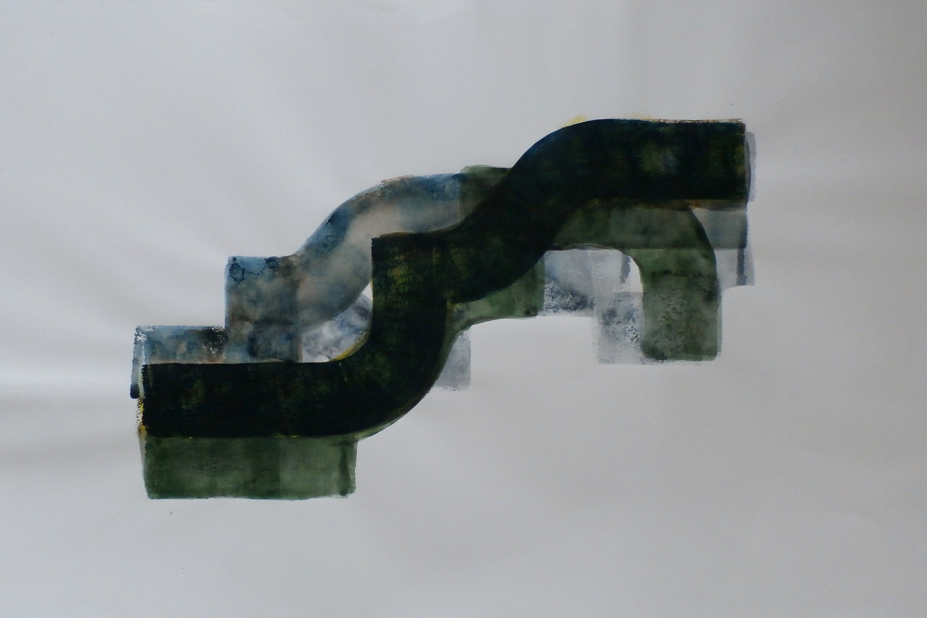 Hans Schraven - acryl op papier - 1988 verkocht voor € 49!