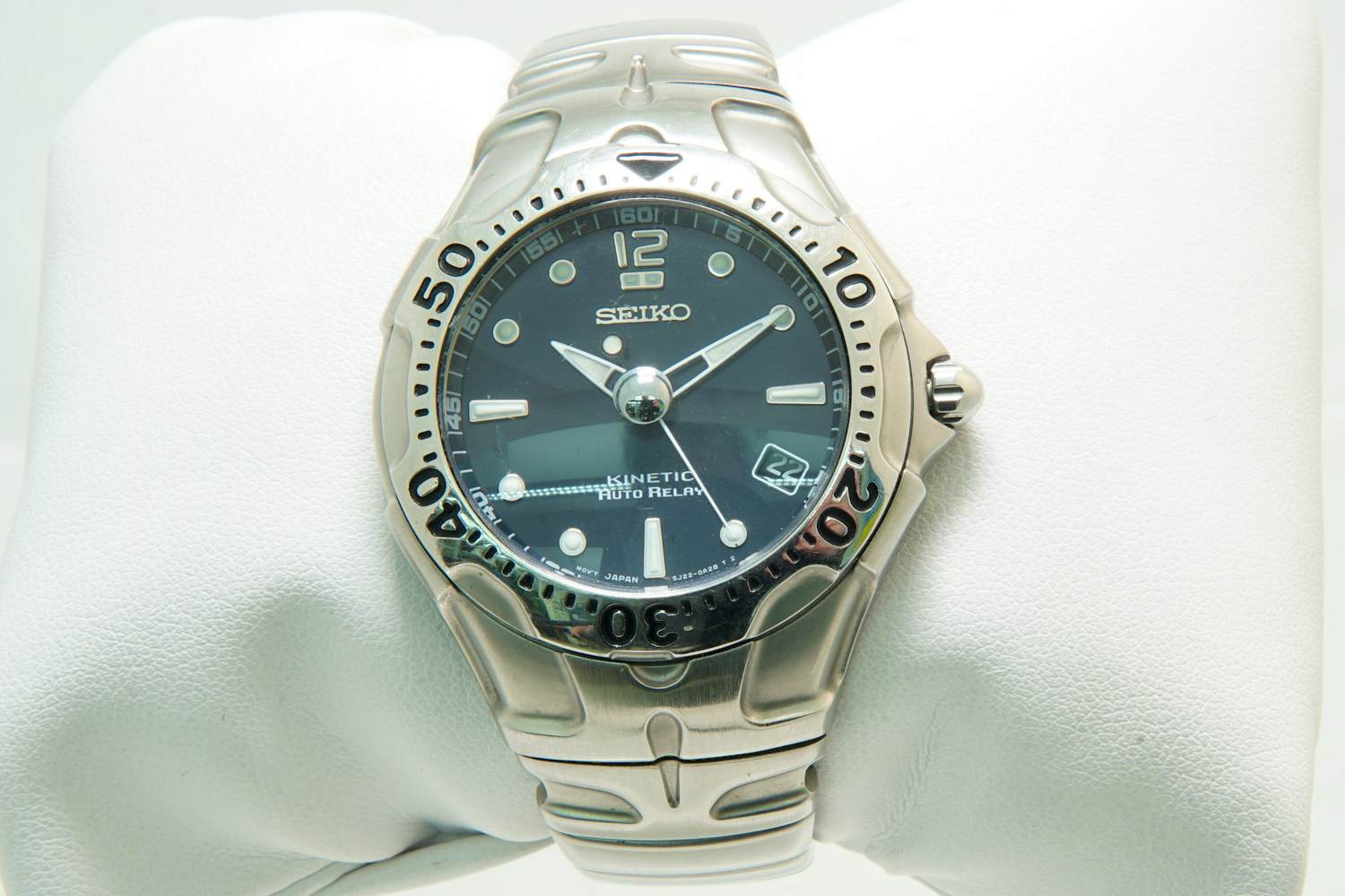 6- Seiko Kinetic Auto Relay Divers 5J22-0A50 Watch - 100m BLUE kopen? Bied vanaf 30!