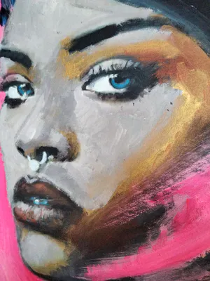 Peter Klashorst - Het meisje met de parel [en neusring] groot kopen? Bied vanaf 695!