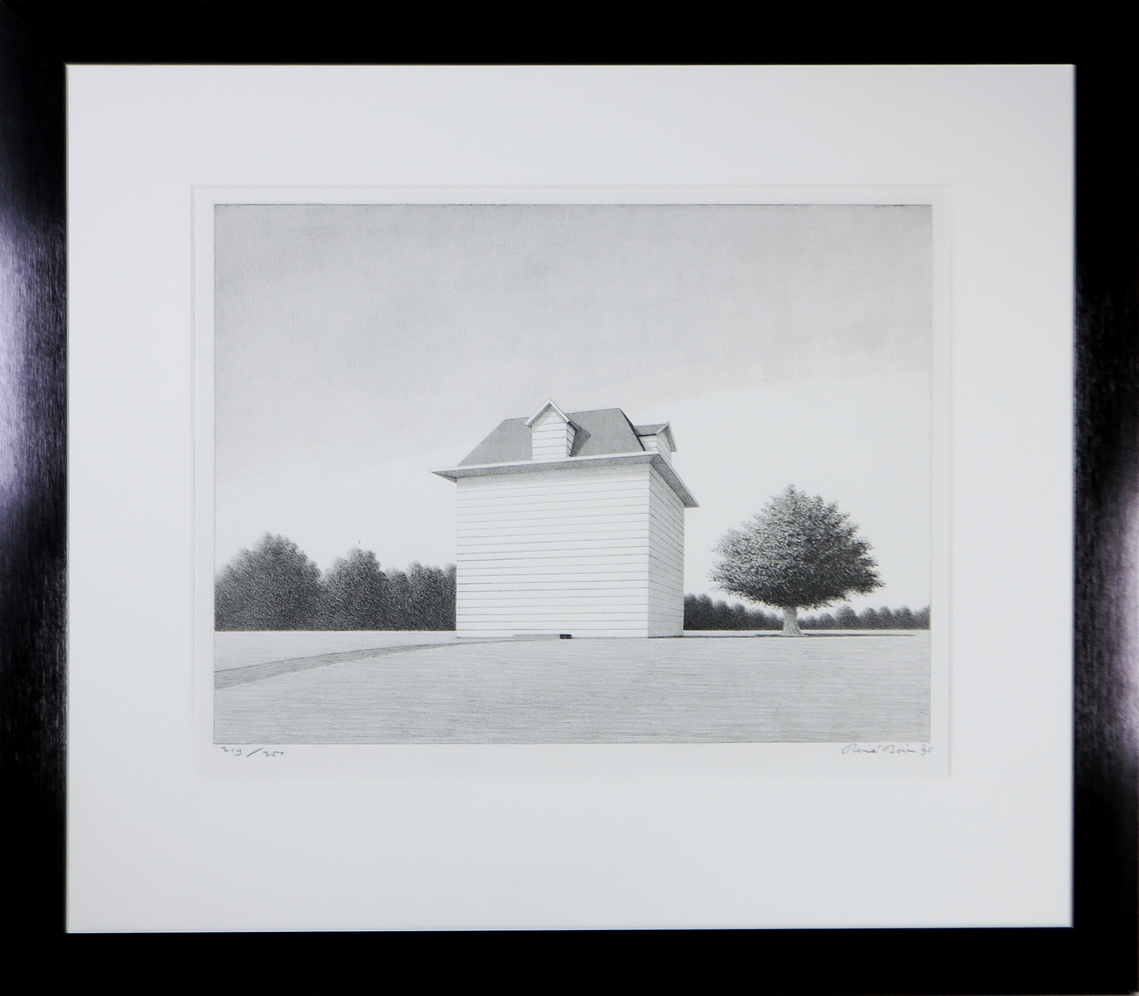 Buy Rene Boin - Litho op papier, Huis zonder ramen of deur - Ingelijst? Bid from 50!