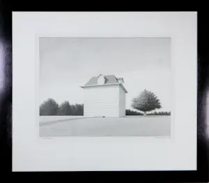 Rene Boin - Litho op papier, Huis zonder ramen of deur - Ingelijst kaufen? Bieten Sie von 50!