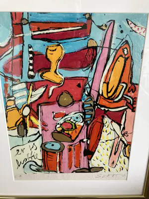 Miriam Slaats - Kleurenzeefdruk ‘ Er is koffie ‘ kopen? Bied vanaf 70!