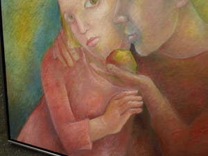 An Beerman - Olieverf op linnen , Verleiding – ingelijst , 93 x 98 cm - 2005 kopen? Bied vanaf 50!