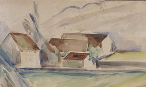 Andre Favory - Aquarel, Liggend naakt - Ingelijst kopen? Bied vanaf 80!