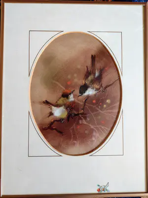 Nenad V. Karpov - Paartje zwartkop mezen (Sylvia Aricapilla) kopen? Bied vanaf 1!