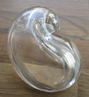 Niet of onleesbaar gesigneerd - Studio kristallen vrijgevormd schaaltje - gesigneerd kopen? Bied vanaf 1!