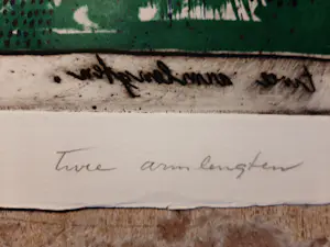 Hannes Postma - "Hors series" handgekleurde Ets -1966 - "twee armlengten" kopen? Bied vanaf 40!