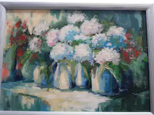 Bram Vegt - Olieverf op doek, vaas met bloemen uit 1996 kaufen? Bieten Sie von 70!