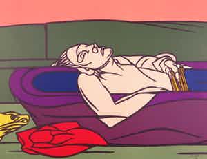 Valerio Adami - Zeefdruk, House of the dramatic poet verkocht voor € 1!