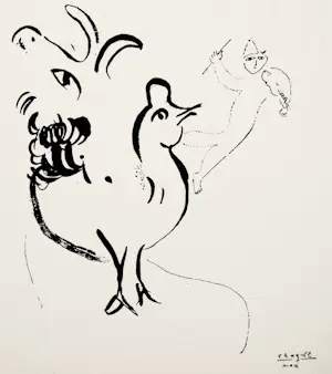 Marc Chagall - 2 Farb-Lithographien "Derriere Le Miroir" von 1950 kaufen? Bieten Sie von 180!