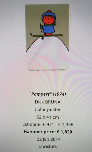 Dick Bruna - collector's item: Skieën/Skiing - uitgave Pampers 1974 kopen? Bied vanaf 450!