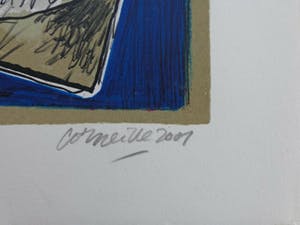 Corneille - ZELFPORTRET / KLEURZEEFDRUK / 60x50cm / SIG / 2001 kopen? Bied vanaf 115!