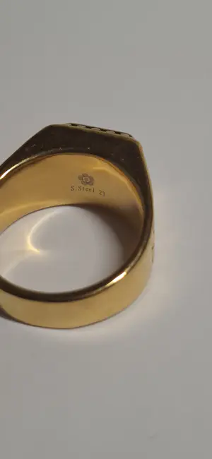 Nieuwe Edelsteen ring voor heren, vintage vierkante ring. kopen? Bied vanaf 35!