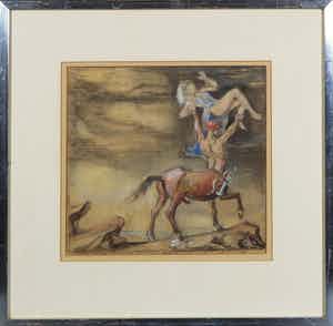 Charles Roelofsz - Gouache, Centaur verkocht voor € 100!