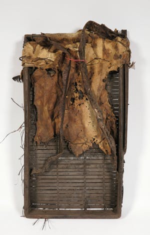 Idoma - Hout, plantenresten, leer en veren, Jagers borstmasker kopen? Bied vanaf 1!