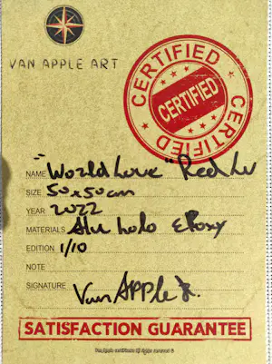 Diederik Van Apple - World Love Red LV – Limitierte Auflage 1/10 kopen? Bied vanaf 480!