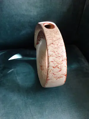 Bertoncello - vaas met bijzondere vorm en Screziato Tabacco glazuur kopen? Bied vanaf 85!