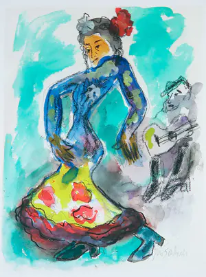 Jan Sierhuis - Giclée, Danseres, inclusief gedicht kaufen? Bieten Sie von 50!