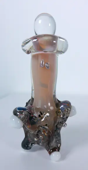 Yvon Trossèl - Drie kleurrijke en speels gevormde glasobjecten kopen? Bied vanaf 70!