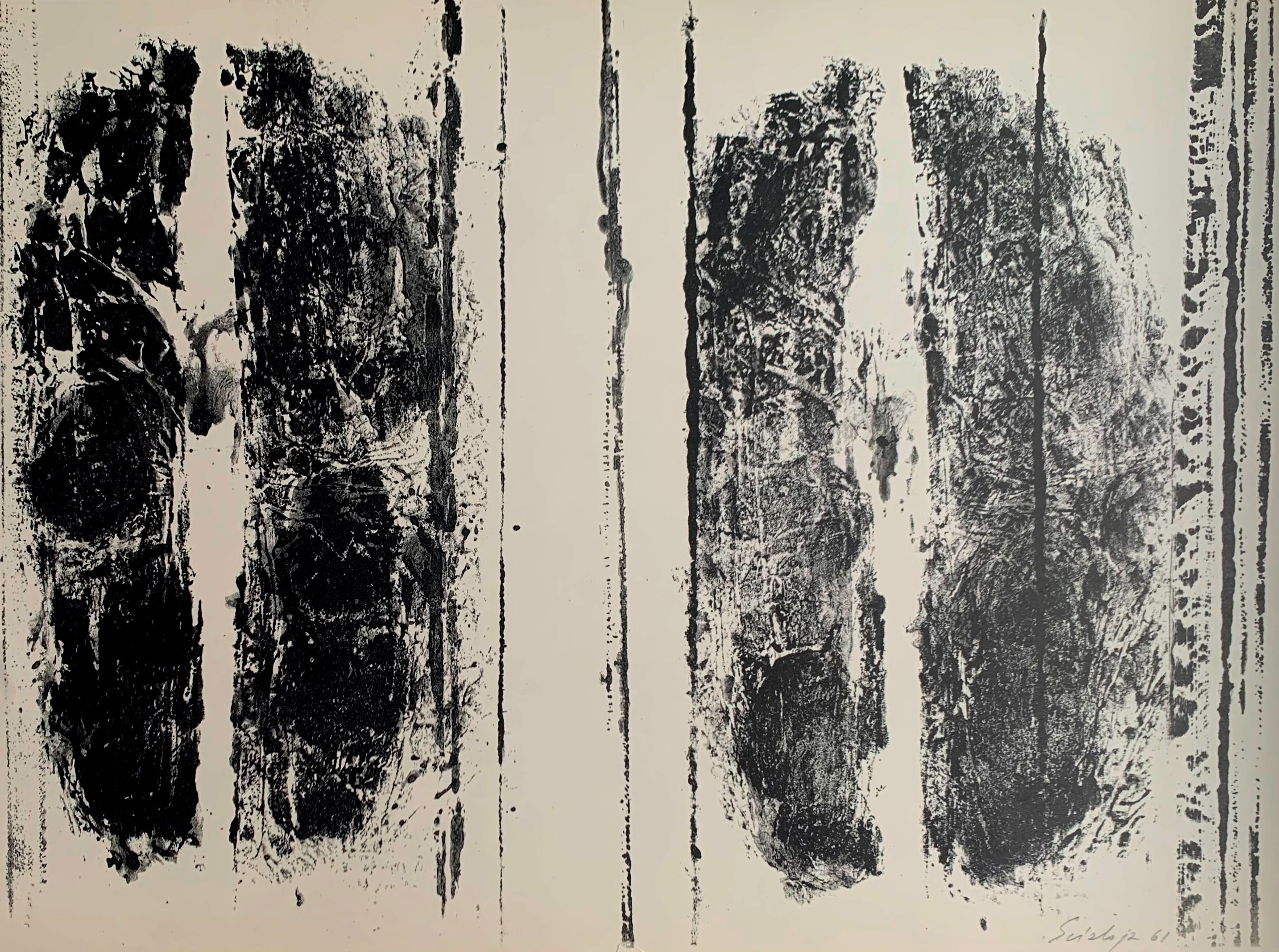 Toti Scialoja - Kleuren litho: Abstract - 1961 kaufen? Bieten Sie von 125!