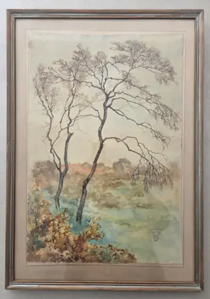 Adrianus Johannes Grootens - Bomen. Landschap. Herfst. kopen? Bied vanaf 79!