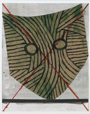 Toon Teeken - Gouache op papier, Masker kopen? Bied vanaf 80!