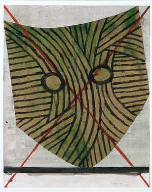 Toon Teeken - Gouache op papier, Masker verkocht voor € 80!