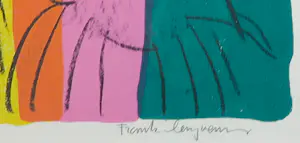 Frank Lengvenius - Zeefdruk, Zonder titel - Ingelijst kopen? Bied vanaf 40!