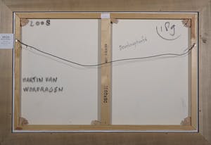Martin van Wordragen - Gemengde techniek op doek, Deurknophoofd- Ingelijst (Groot) kopen? Bied vanaf 250!