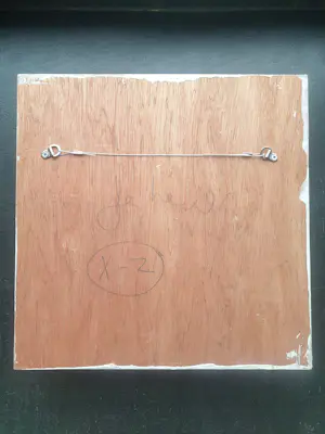 Jan Henderikse - Zero - Wit kurkenrelief - 30 x 30 x 7 cm kopen? Bied vanaf 500!