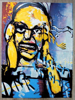 Herman Brood - zeefdruk: Oor: Listen to this kopen? Bied vanaf 295!