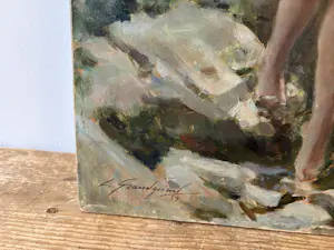 Lucien Henry GrandGerard - Vrouw bij water kopen? Bied vanaf 500!