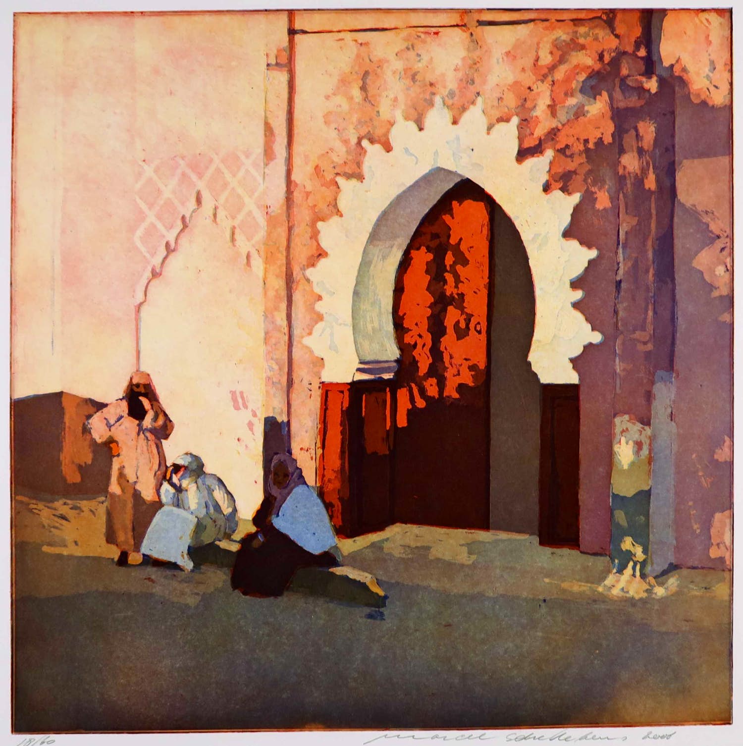 Marcel Schellekens - Kleurenets, Zonder titel verkocht voor € 100!