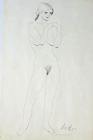 Dora van der Veen - staande naakt kopen? Bied vanaf 110!