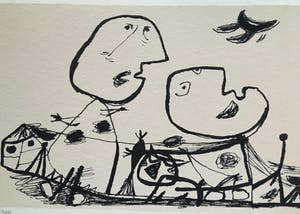 Corneille - Zeer fraaie zeefdruk kopen? Bied vanaf 185!