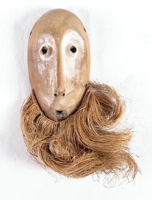 Lega - Lukwakongo paspoortmasker met raffiabaard kopen? Bied vanaf 1!