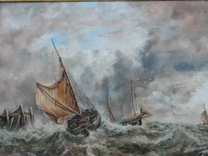 Edward Henry Eugene Fletcher - Schepen op ruig water kopen? Bied vanaf 200!