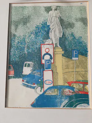 Joost Minnigh - Litho, titel, Villa Borghese kopen? Bied vanaf 40!