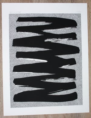 Jan Schoonhoven - zeefdruk: Abstracte compositie - 1989 kopen? Bied vanaf 675!