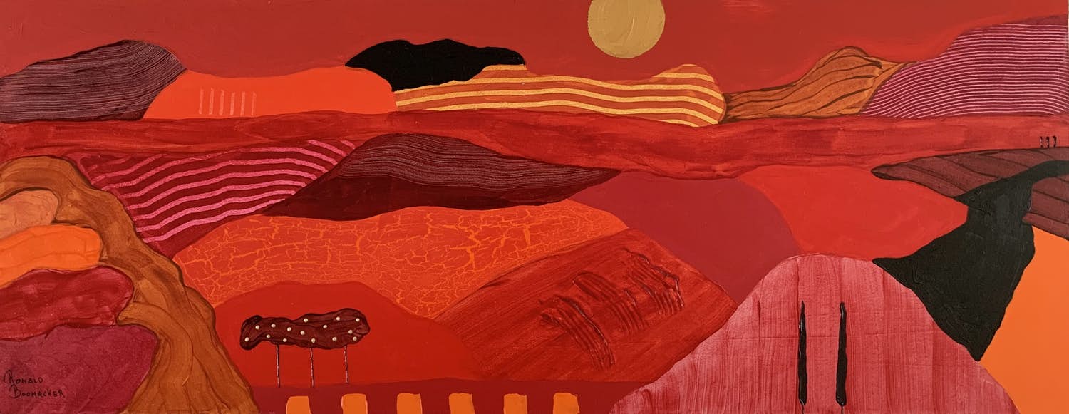 Ronald Boonacker - Landschap du Soleil III (GEEN VERZENDKOSTEN) kopen? Bied vanaf 160!