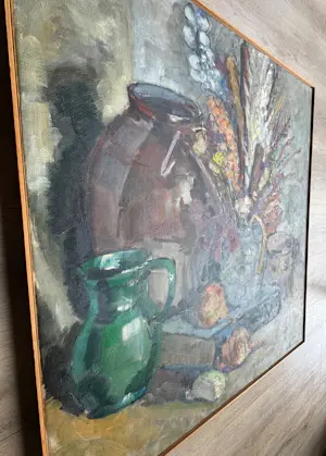 Willem Borgh - Groot olieverf stillleven kopen? Bied vanaf 350!