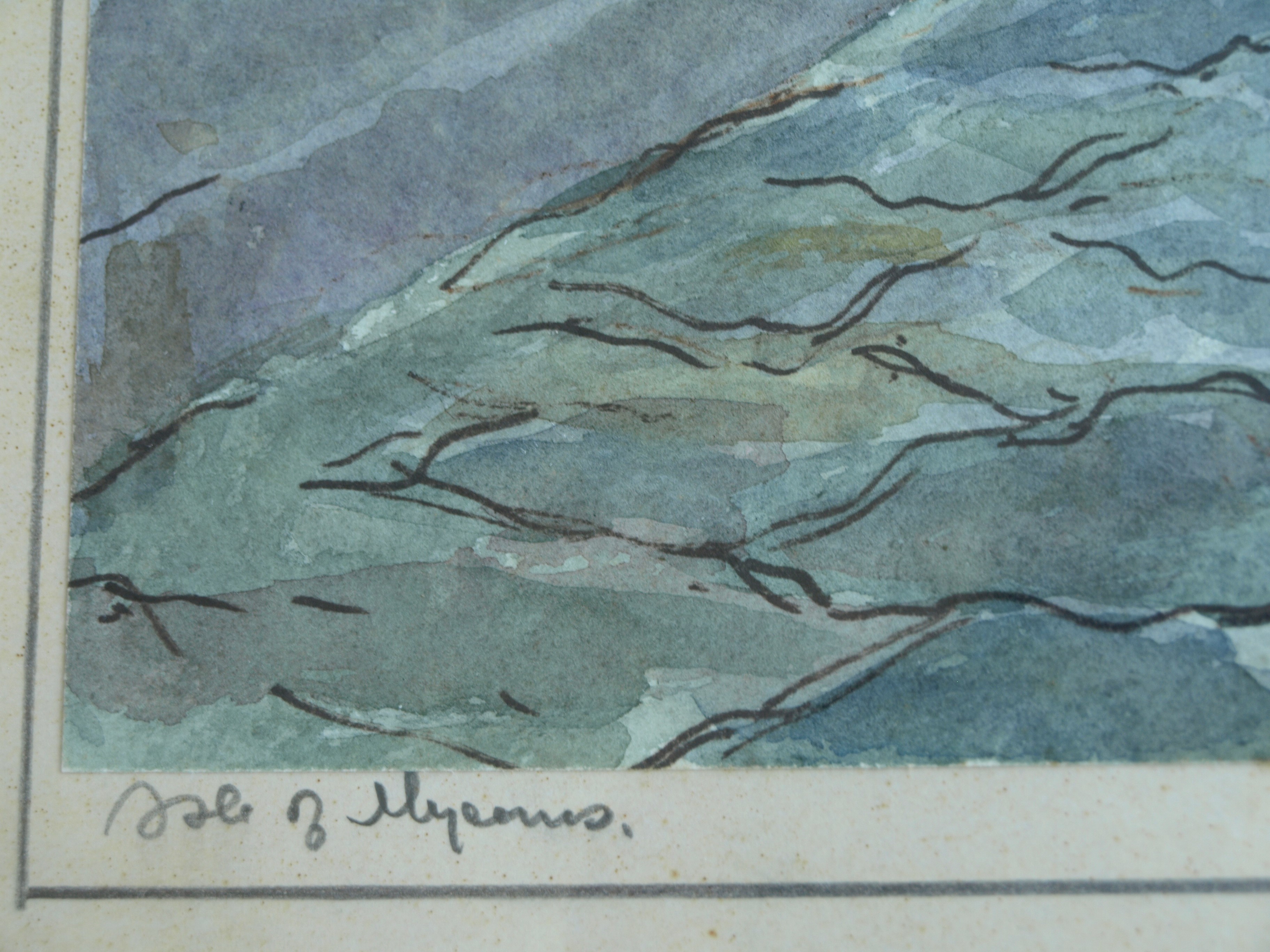 Niet of onleesbaar gesigneerd - 2 Aquarellen , gesigneerd & ingelijst – Engelse kunstenaar? kopen? Bied vanaf 1!