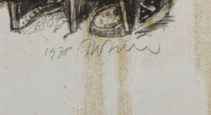 Niet of onleesbaar gesigneerd - Litho, De droom of de nieuwe jurk kopen? Bied vanaf 1!