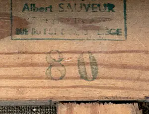 Silvin Bronkart - Seltenes abstraktes Ölgemälde auf Leinwand aus dem Jahr 1961 „Connivence“ kopen? Bied vanaf 1900!