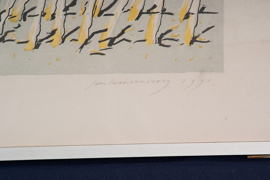 Jan Hein van Rooy - Westakker - Litho - gesigneerd r.o. - oplage 39/50 ex. - 1991 kopen? Bied vanaf 10!