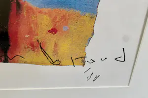 Herman Brood - "Voetballers" - Orginele zeefdruk Nr. 84 - nieuwe ingelijst kopen? Bied vanaf 300!