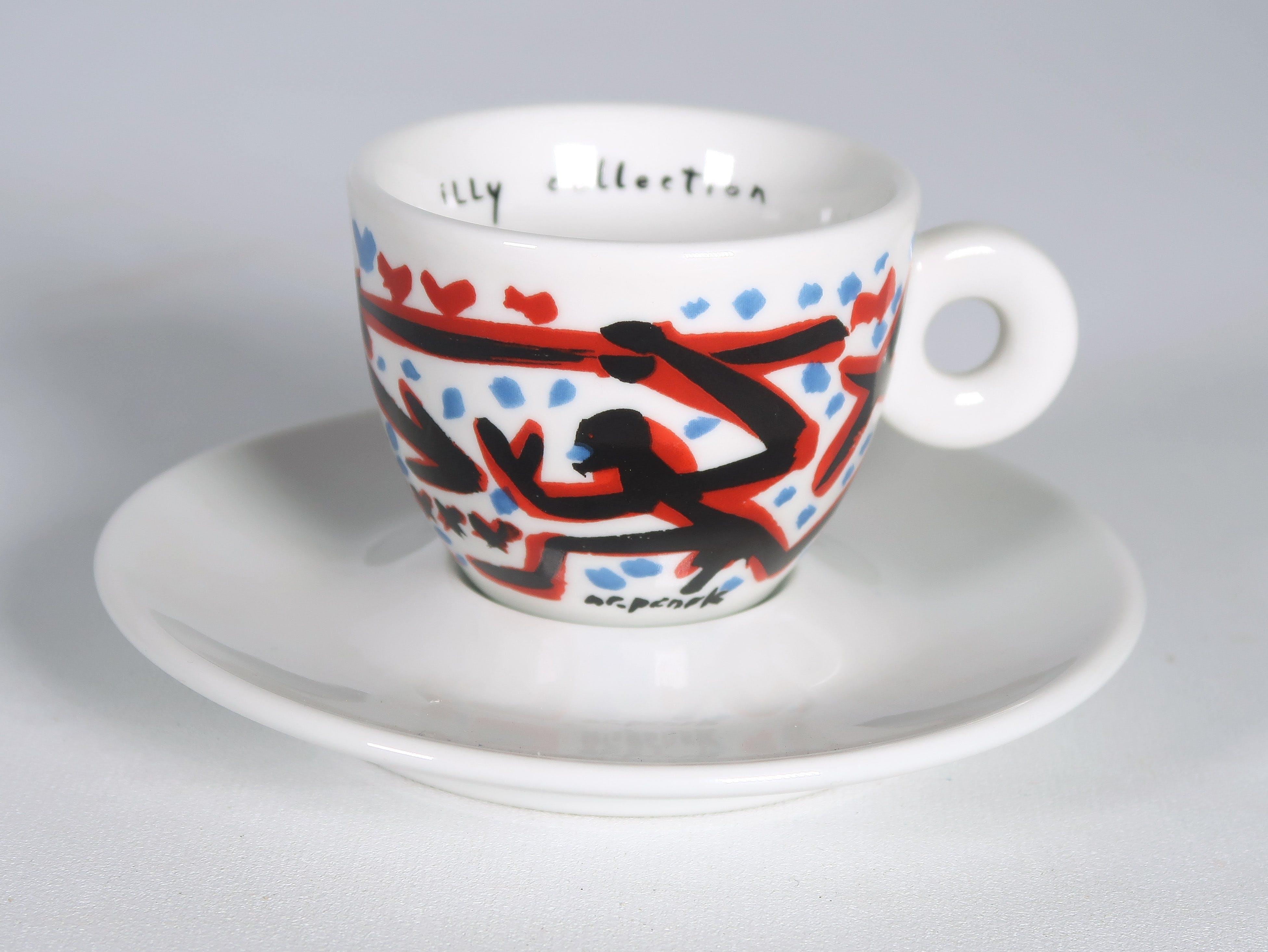 illy Art Collection - A.R. Penck, Espressokopje met schotel verkocht voor € 1!